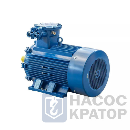 Электродвигатель АИМУ 225 M2 У1, 380/660В, 1ExdIIBT4 Gb, IE3-94%, РТС (статор), без сервисного и силового кабельных вводов, подшипники SKF, SDN, 45/3000 IMB3