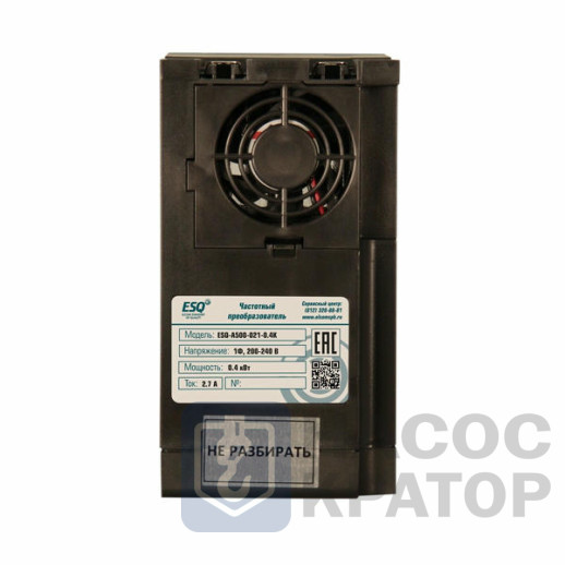 Частотный преобразователь ESQ-A500-021-0.4K 0.4кВт 200-240В
