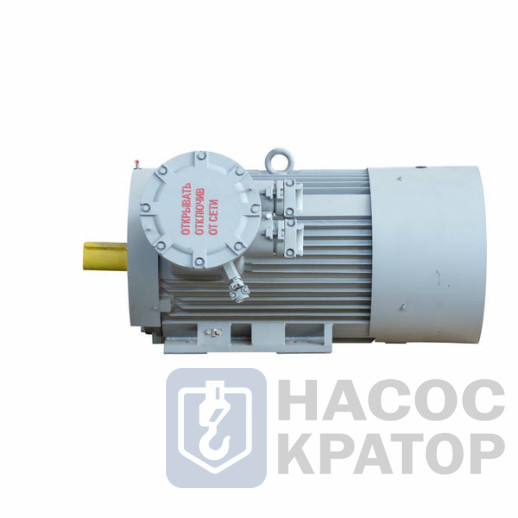 Электродвигатель 2АИМУР 315 L4 У2,5 660/1140В, класс изоляции Н, PBExdI Mb, РТС (статор), стальной фланец, подшипники SKF, 315/1500 IM9701