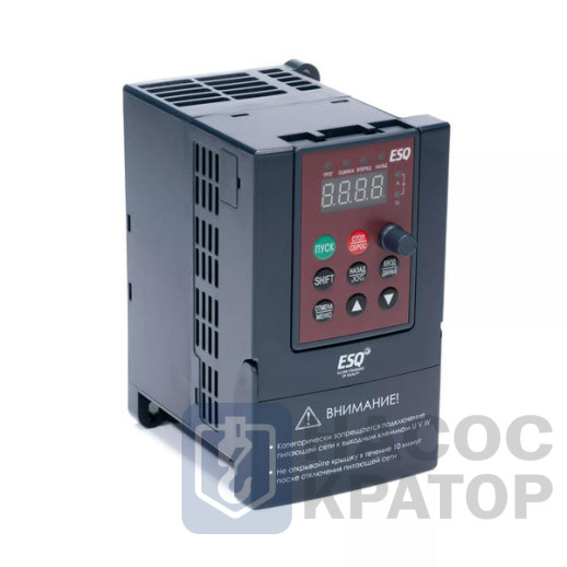 Частотный преобразователь ESQ-A200-2S0037 3.7кВт 200-260В (для однофазного двигателя)