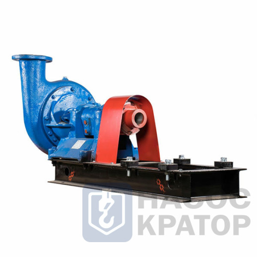 Насос 6Ш8 под 90 кВт без электродвигателя на раме