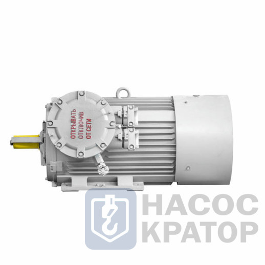 Электродвигатель 2АИМУР 315 М4 У2,5 660/1140В, класс изоляции Н, РВЕхdbI Mb X, РТC (статор), клеммная коробка сверху, подшипники SKF, 250/1500 IM1001