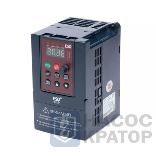 Частотный преобразователь ESQ-A200-2S0015 1.5кВт 200-260В (для однофазного двигателя)