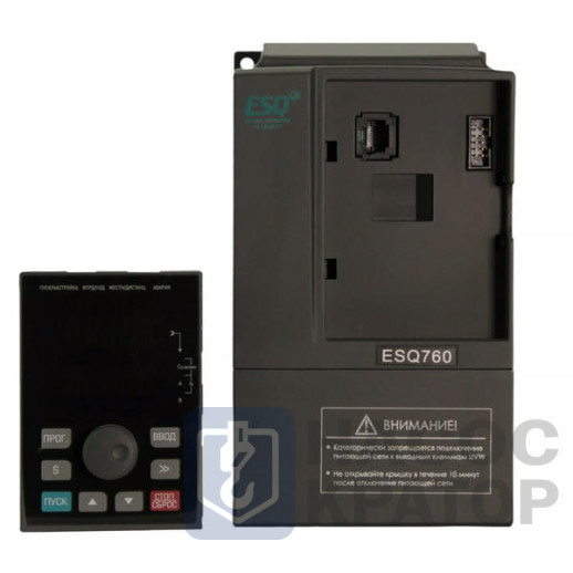 Частотный преобразователь ESQ-760-2S-0007 0.75/1.5кВт, 220 В